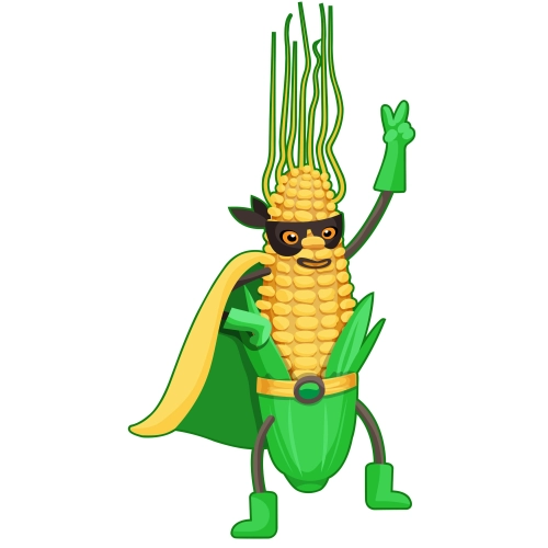 Craft Supply Classroom Cutout | Superhero Corn Vegetable Cutout